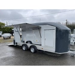 Remorque Fourgon Roadster 1000 en Aluminium - 2 Hayons Latéraux - 4.97 x 2.02 m - PTAC 3500 Kg - 2 Essieux Freinés - Pulmann - C1000