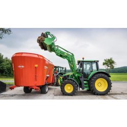 6090M Tracteur Agricole - John Deere - Puissance Nominale 90 ch - Moteur 4,5L 4 Cylindres - Gestion Intelligente de Puissance