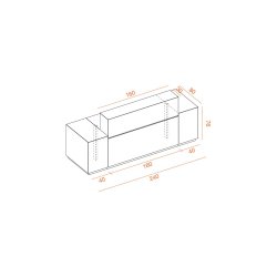 Banque d'accueil laquée INITIALE - Modulaire avec finitions personnalisables et options LED