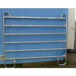 Barrière agricole en acier carbone étiré galvanisé à chaud - GEC 200 - 2m x 1,6m - 6 traverses