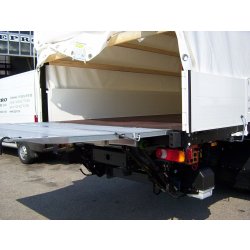SZH 100 - Hayon élévateur rétractable - Hiab Zepro - 1000 kg - Plateforme repliable et montage sous camion