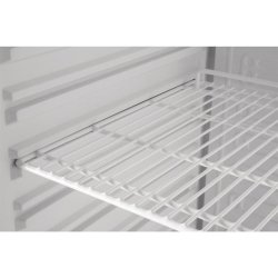 Vitrine réfrigérée positive blanche - Polar Série C 400L - Verrouillable, porte réversible, éclairage LED