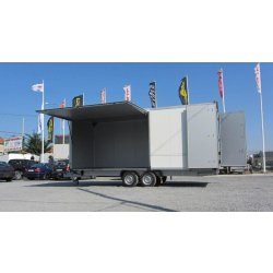 Remorque fourgon Humbaur 5096 / 5209 - 2 essieux, panneaux sandwich 45 mm, PTAC 2500 kg