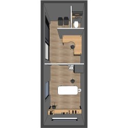 Studio de jardin - My Garden Loft - 30m2 aménageable, intérieur 26m2