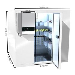 Chambre froide positive 150 x 210 cm avec sol