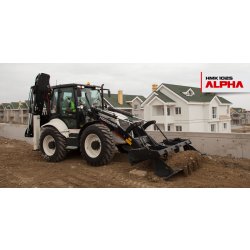 Tractopelle 9.7t - Hidromek HMK 102S Alpha avec moteur Perkins 1104D-44TA