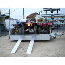 Remorque pour 2 quads et SSV - Humbaur Série 2000 - Dimensions jusqu'à 610x248 - PTAC 1200 à 3500kg
