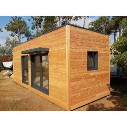 Studio de jardin Evry 20 m² - maison de jardin en ossature bois - 100% isolé, modifiable et sans permis de construire
