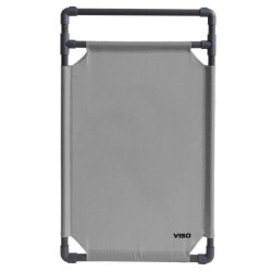 Barrière d'intervention 1 panneau PVC ou Inox 304 - H. 1 000 ou 1 800 mm, polyester velcro - Gris / 1000 / PVC