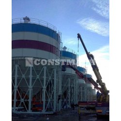 CS-1000 - Silo à ciment boulonné - CONSTMACH - Capacité 1000 tonnes avec équipements complets