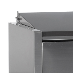 Vitrine réfrigérée GN1/4 VK33-180 S/S LID Inox L1800mm 16509 TEFCOLD