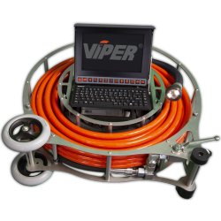 Caméra de curage haute pression, orientable pour le nettoyage et l'inspection des conduites -  viper light