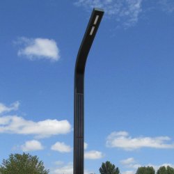 Lampadaire solaire urbain à LED en aluminium de 7 m - 2173 Lm - Curve