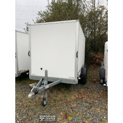 Remorque fourgon en bois SARIS - 2 essieux roues extérieures - PTAC 2700 Kg - 356 x 169 x H180 cm - Référence GO 356 169 180 2700 2