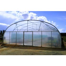 Serre tunnel professionnel pour maraîchers 9.60 m - Longueur 10 m - Val de Loire - Le breton