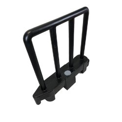 Barrière de sécurité amovible - Noir - Recyclable et résistante - PLAST'UP ROTOMOULAGE