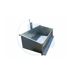 Benne agricole galvanisée 3 points basculante 1m60 - 1.60x0.85x0.58 m - Référence PPBB3PG1600