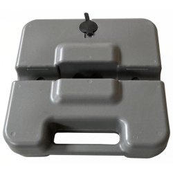 Base pour barrière d'intervention en PVC - version lestée ou non, stabilisation au sol - Oui