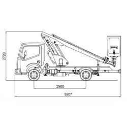Camion nacelle MULTITEL140 alu