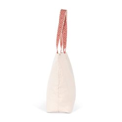Grand sac shopping recyclé - Kimood - 67% coton recyclé - Poche zippée - Réf: KINS118
