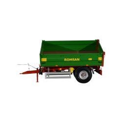 R 35 tsga benne agricole à simple essieu - romsan - capacité 3500 kg