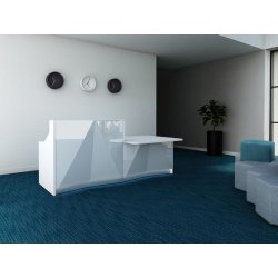 Banque d'accueil design et fonctionnelle pour espaces modernes