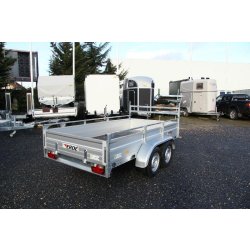 Remorque utilitaire avec frein de fabrication française dont les ridelles en aluminium - erde expert - xt 302 f