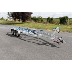 7m80-2m20 3x1350kg - VLEMMIX - Remorque Porte-Bateau