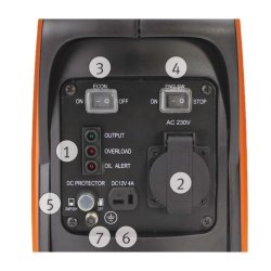 Groupe électrogène portable Unicraft PG-I 8 SR - Inverter silencieux avec démarrage électrique et manuel