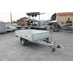 Remorque benne hydraulique ERDE EXPERT BE 150 F - Transport d'agglos et BA13 - Fabrication française