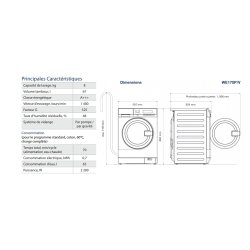 Lave-linge professionnel myPRO WE170P Electrolux - capacité 8 kg - idéal pour petites structures