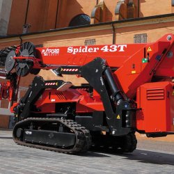 Nacelle araignée sur chenille Spider 43 T - Sécurité et stabilité jusqu'à 43,18m de hauteur avec portée latérale de 17,33m