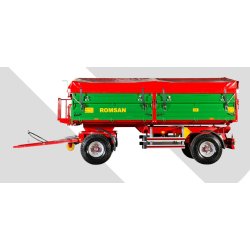 R 80 CSGA benne agricole à double essieu - Romsan - capacité 8000 kg