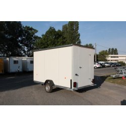 Remorque abri de chantier - ecim - ac35ta075sf isolé