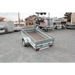 Remorque sans frein équipée d'un timon en v pour le transport multi usage - erde expert - lc 251 galva