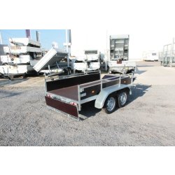 Remorque utilitaire 2 essieux et frein en 750kg pour les transports des particuliers comme des pros- erde expert - lc 252 f bois