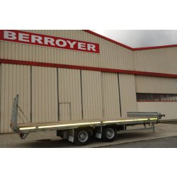 Remorque porte-engins ECIM 6423 - 19T - 2 essieux - Plateau basculant 7000mm
