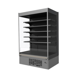 Vitrine réfrigérée verticale PENCIL MODULAR - 5 niveaux, 0°C à +2°C, sans porte, LED, 937 mm x 900 mm x 2050 mm