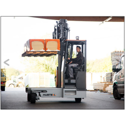 Chariot latéral quadridirectionnel diesel/gaz 4.5t - HUBTEX DQX - ergonomique et polyvalent pour charges longues