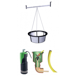 Cuve enterrée flat pour le jardin 3000 l avec pompe immergée