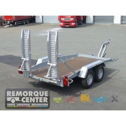 Porte-engin Lider - Timon réglable AL-KO - PTAC 3500 KG - 300 x 145 cm - Feux Leds - Référence 40865L