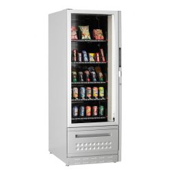 SNACK SIDE - automate esclave pour machines chaudes RHEAVENDORS, 3°C ou 8°C, vitrine LED, 6-7 plateaux supplémentaires