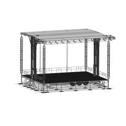 Scène mobile polyvalente de 12 m d'ouverture et 10 m de profondeur - MOV'IN 120 - Taille intermédiaire pour grands festivals