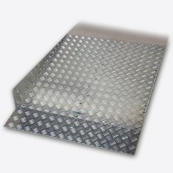 Rampe encastrée transformable COMBIRAMPE - Référence 4700054A - Largeur 80 cm, charge 300 kg, tôle antidérapante