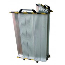 Rampe pliante en aluminium - largeur 82 cm - poignée, roulettes et grande capacité de charge jusqu'à 650 kg