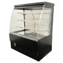 Vitrine réfrigérée semi-verticale ORSINI - 4 longueurs disponibles, froid positif, 3 étagères + base, EUROVITRINE