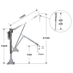 Lèves-personne - élévateur motorisé pour piscine et spa - pivotant sur 360° - modèle haut de gamme - structure en inox et acier galvanisé - charge 130 kg