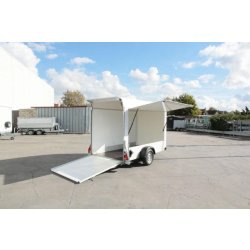 Remorque fermée a panneaux sandwich - debon - roadster 300 hayon