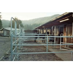 Barrière agricole 1m40 - 3 traverses - GE 240/140/3 - 2m40 x 1m40 en acier galvanisé