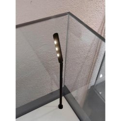 Vitrine Museum Bois table 182x80xH105cm - Cloche verre collé UV - noir